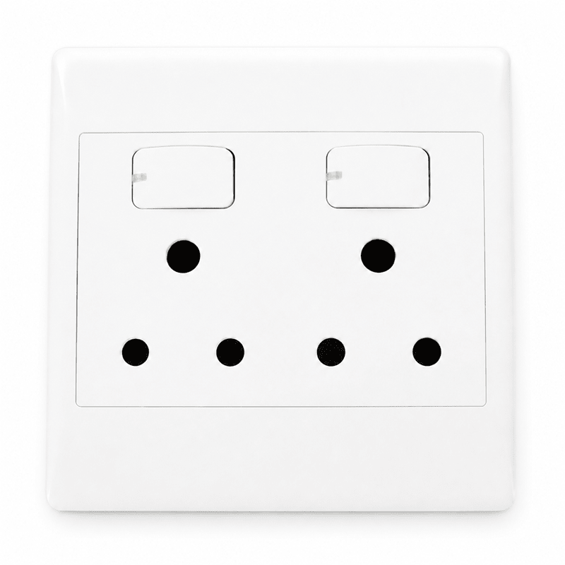 EPL White Socket - 16 Amp Double Socket
