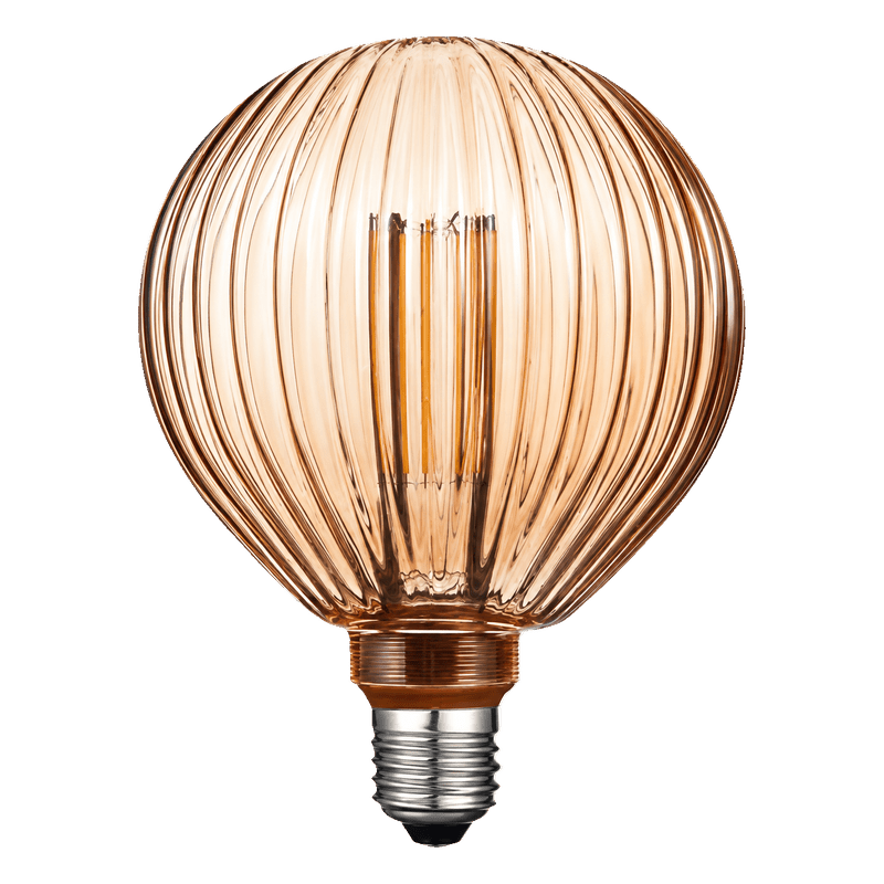 Decorative LED Bulb - G130 Vertical Ribbed Filament Bulb