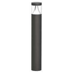 Cedarville LED bollard light with sleek black finish and clear top, designed for outdoor pathways.
