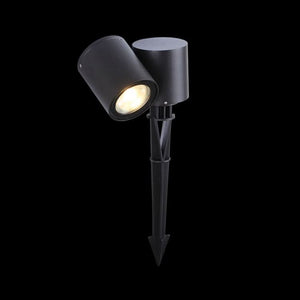 Matt Black Adjustable Outdoor Spike Light IP54