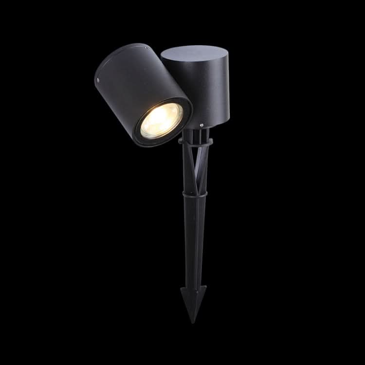 Matt Black Adjustable Outdoor Spike Light IP54