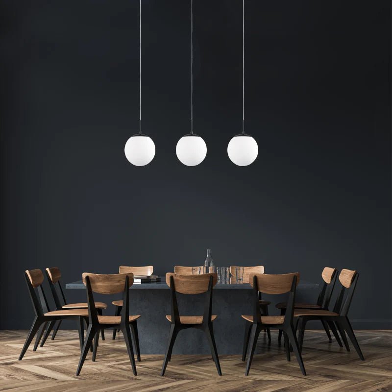 Opal Chrome Pendant Light - 400mm