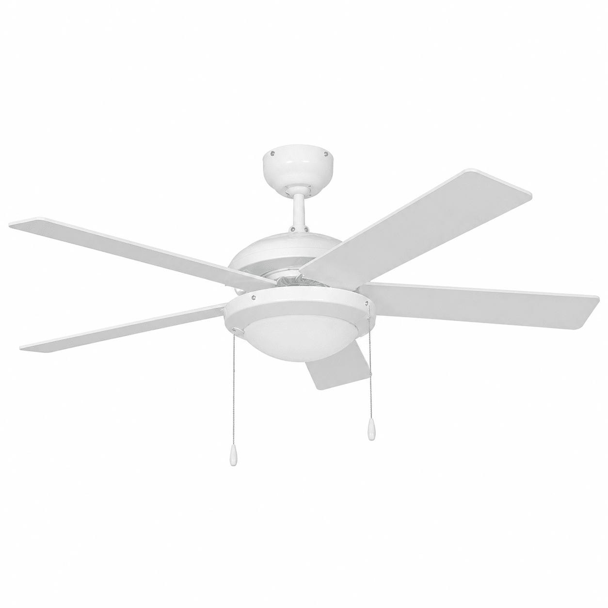 White 5 Blade Ceiling Fan