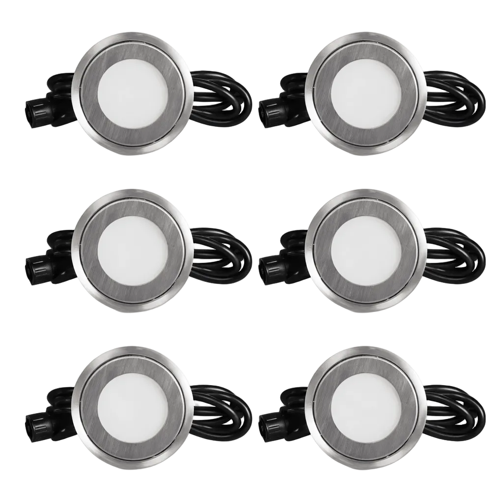 LED Deck Light - Round 6 Light Kit (IP67)