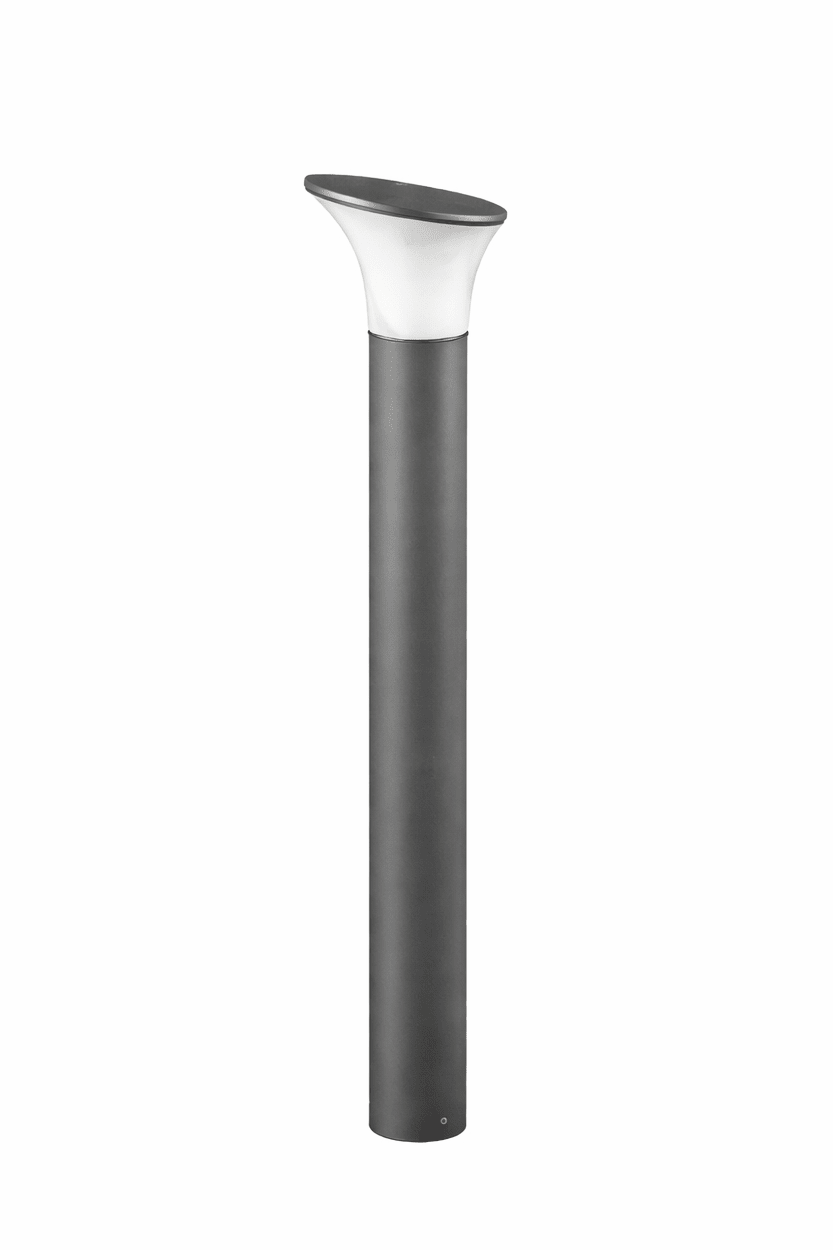 Black and white outdoor lamp on a white background
