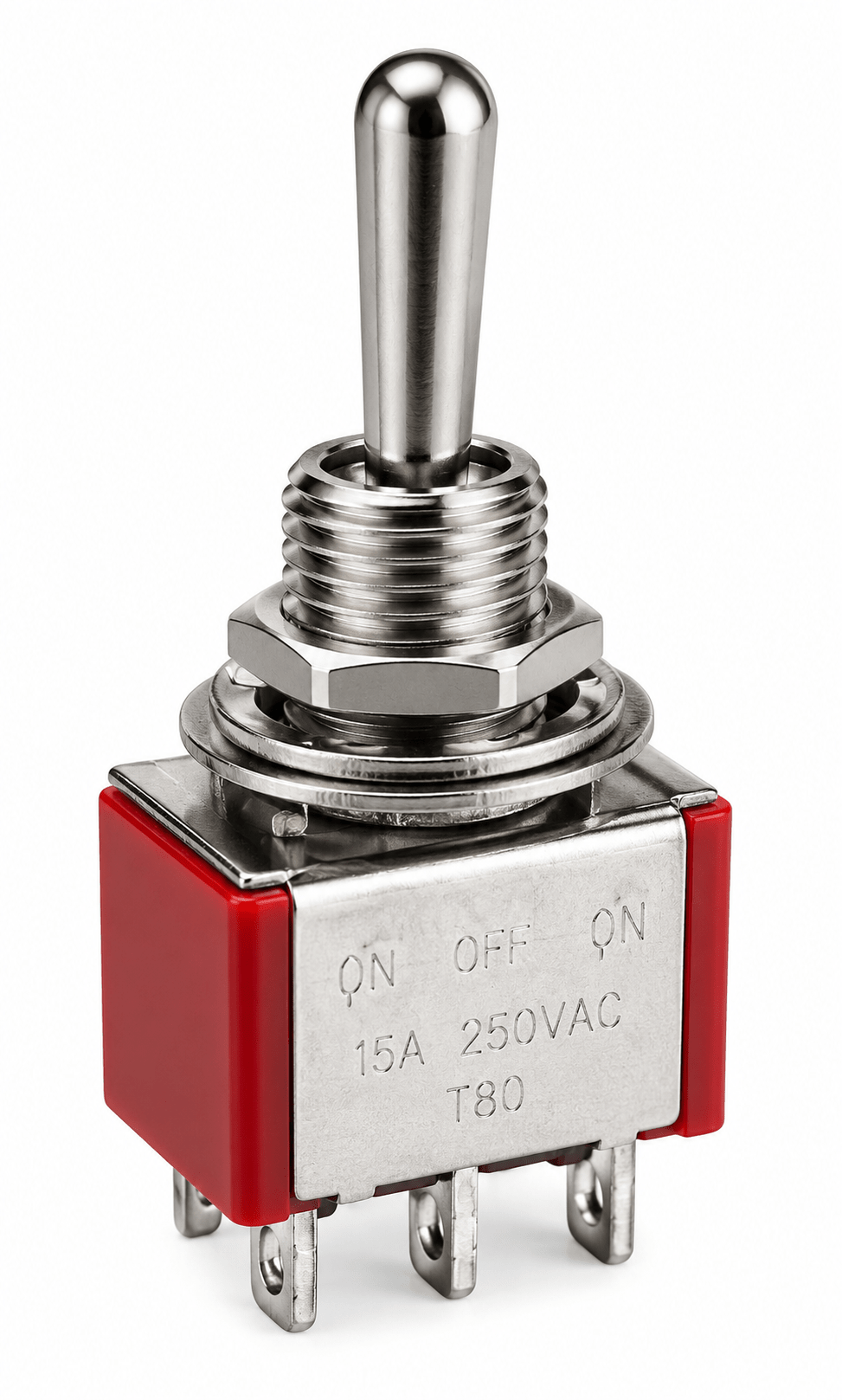 Mini DPDT Toggle Switch ON-(ON) - 2A 250VAC