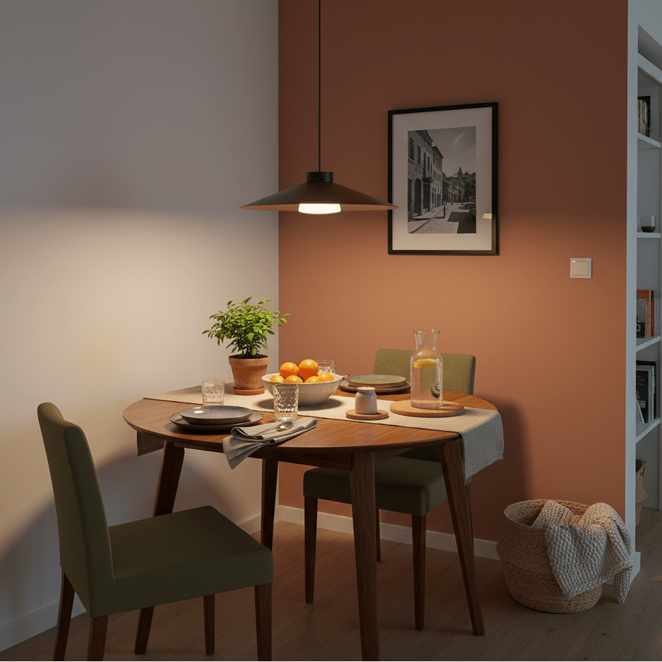 LED Nut Brown Pendant Light
