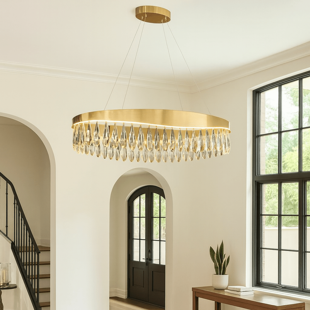 Imperial Oval Crystal LED Chandelier