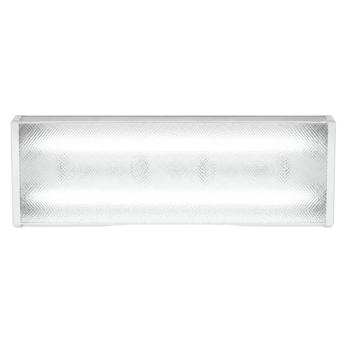 Slim Line LED Tube Fitting with Grid - 2 x 9W T8