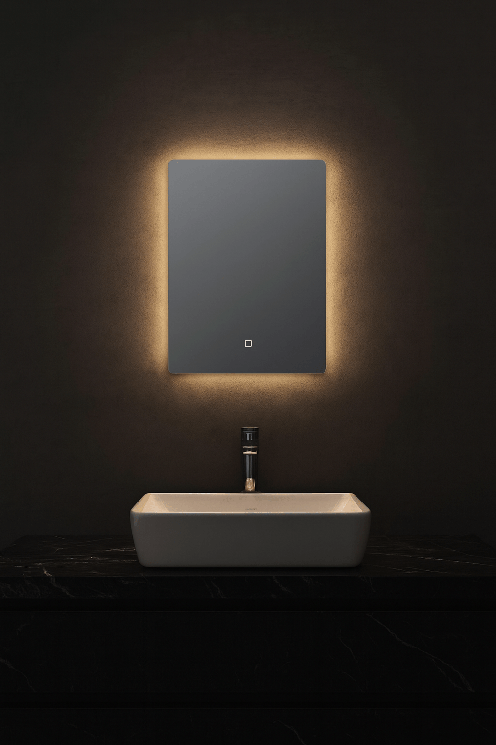 Iseo Medium Frameless LED Mirror - Backlit