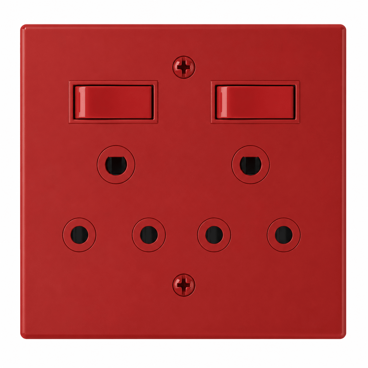 2 x 16A Dedicated Red Switched Socket 4x4