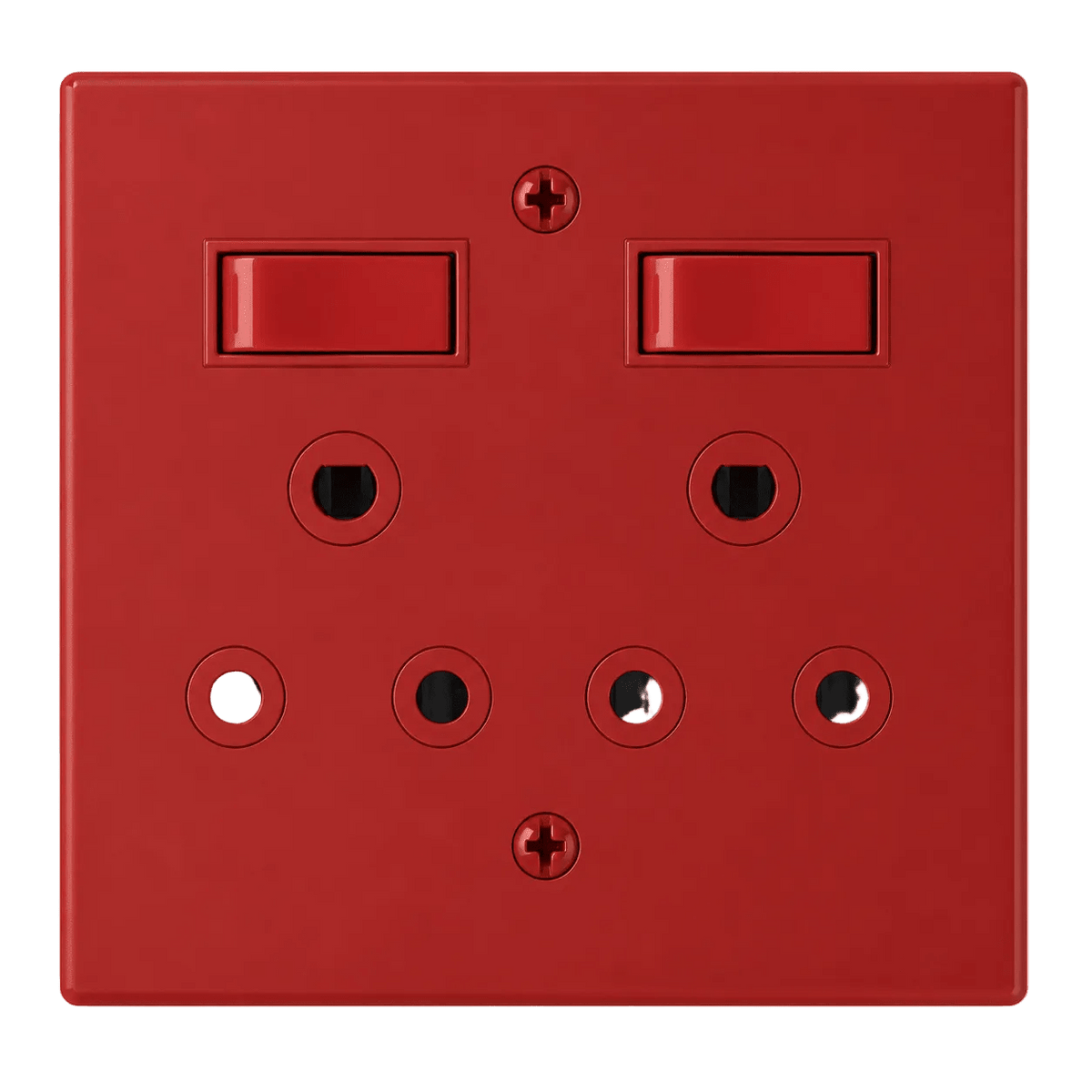 2 x 16A Dedicated Red Switched Socket 4x4