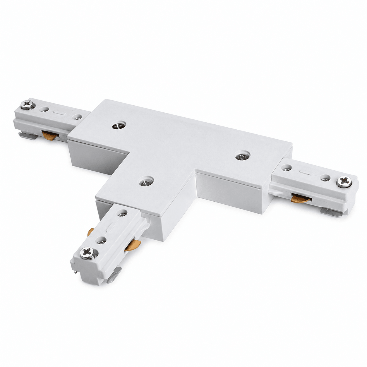 White 3 Wire T-Connector for Track Lighting
