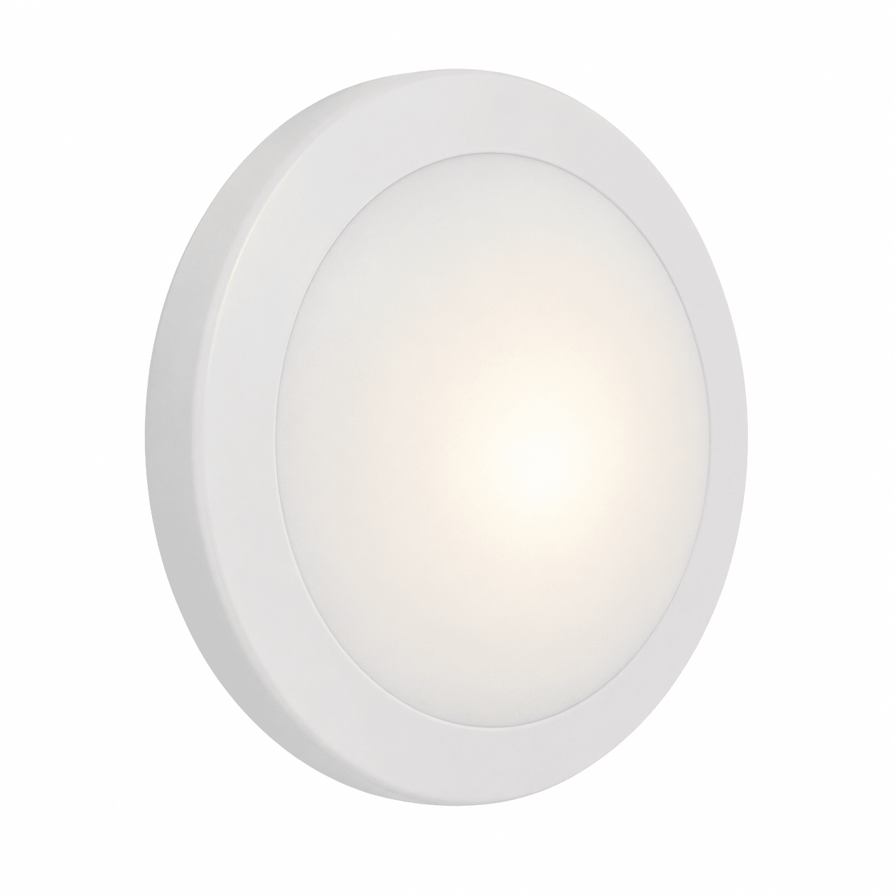 Grey outdoor wall light with a round design and frosted lens, ideal for coastal areas.