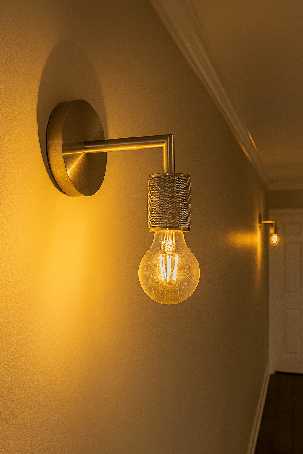 Trend Plain Wall Light - Satin Chrome