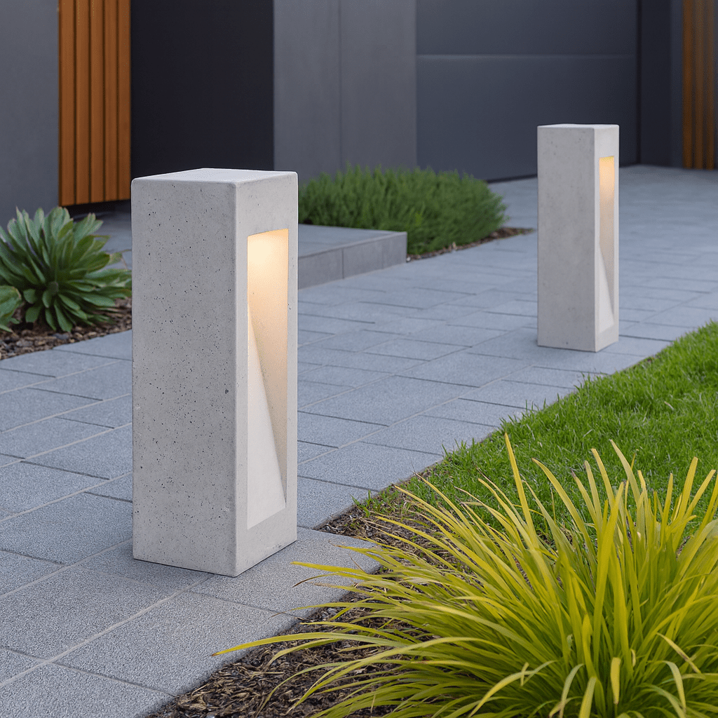 Cinder A - Concrete LED Bollard