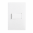 White 1 Lever Wall Switch - 1 Way 4x2