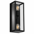 Rubik Long Black Outdoor Wall Light