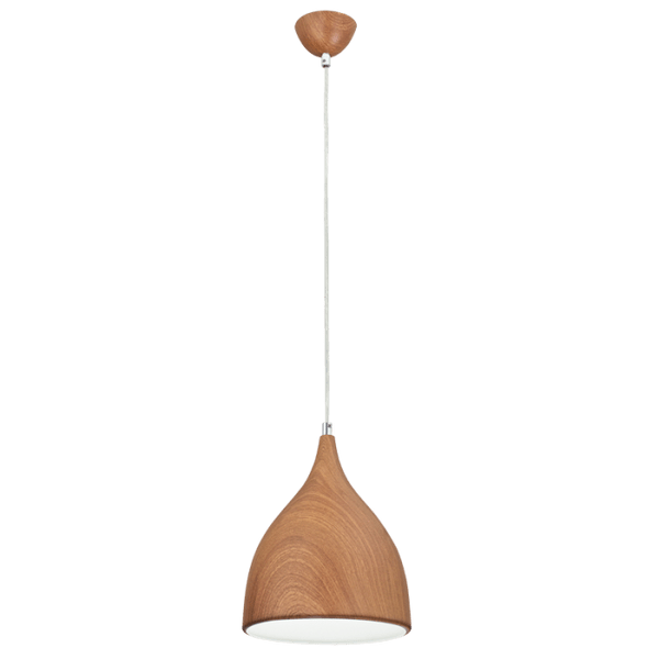 Wood Grain Finish Pendant Light