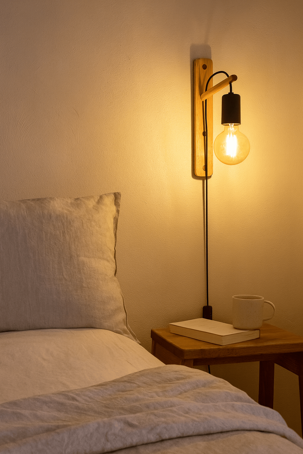 Unique South African demonstration of Why Plug-In Reading Lights Are Perfect for South African Rentals — No drilling needed ease of setup lighting illustration