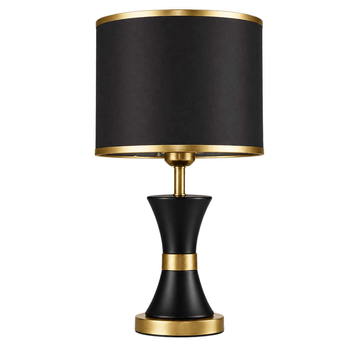 Efron Black & Gold Table Lamp on transparent background