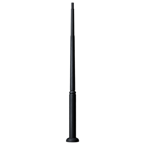 Ektor black outdoor lighting pole, without watermark, transparent background