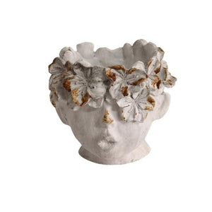 Elegant Floral Visage Display Piece - Future Decor