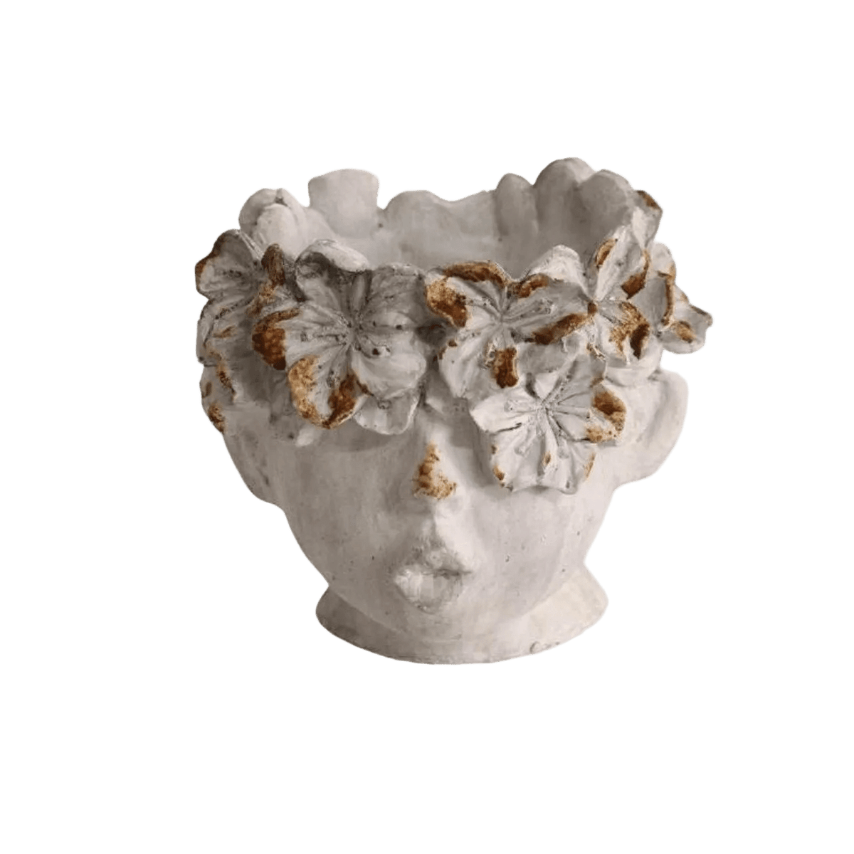Elegant Floral Visage Display Piece