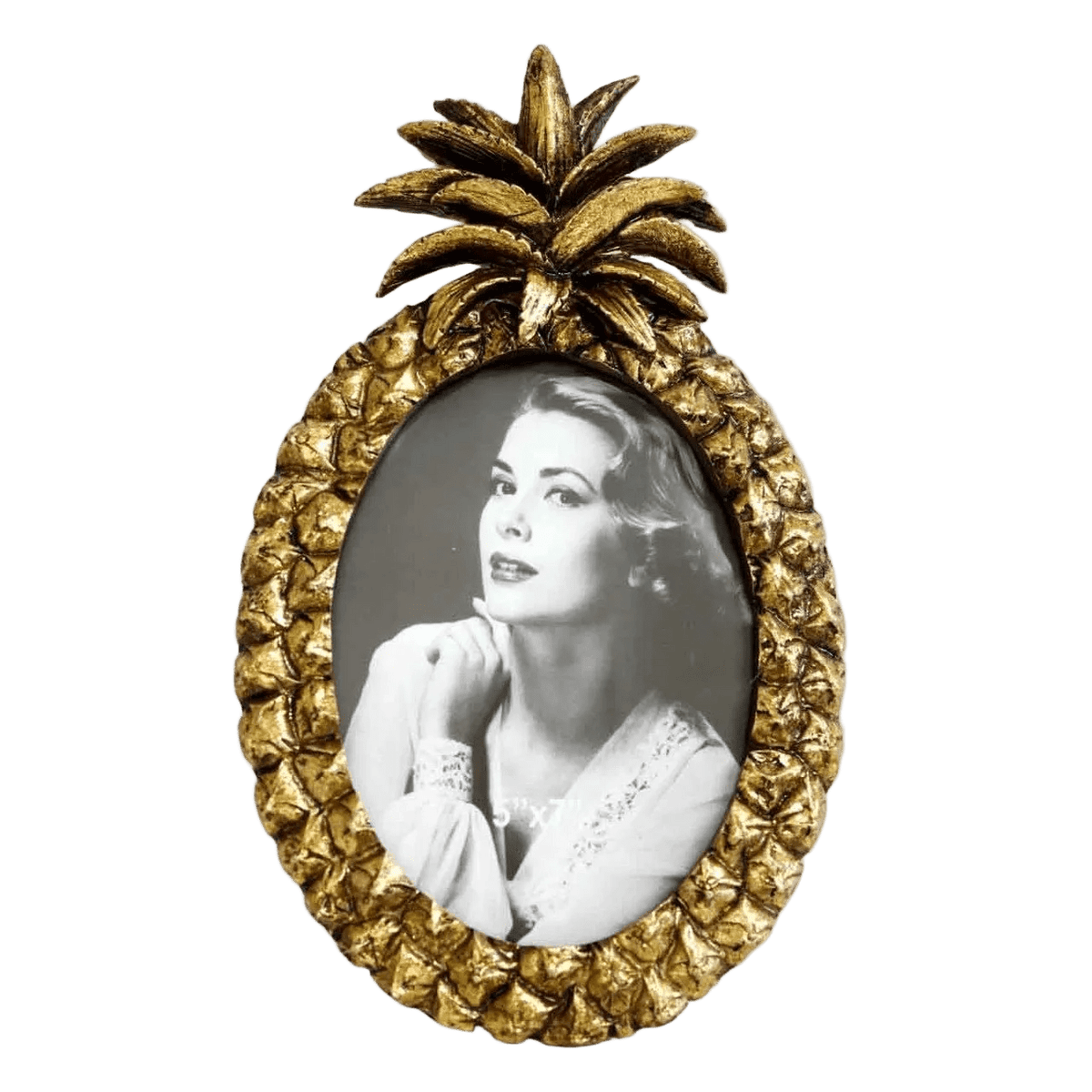Elegant Pineapple Gold Frame