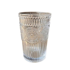Embossed Long Drinking Glass Set - Box of 6 - Future Decor