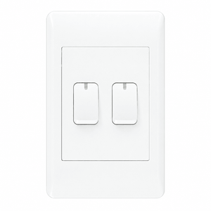 EPL white two-lever two-way switch on white background