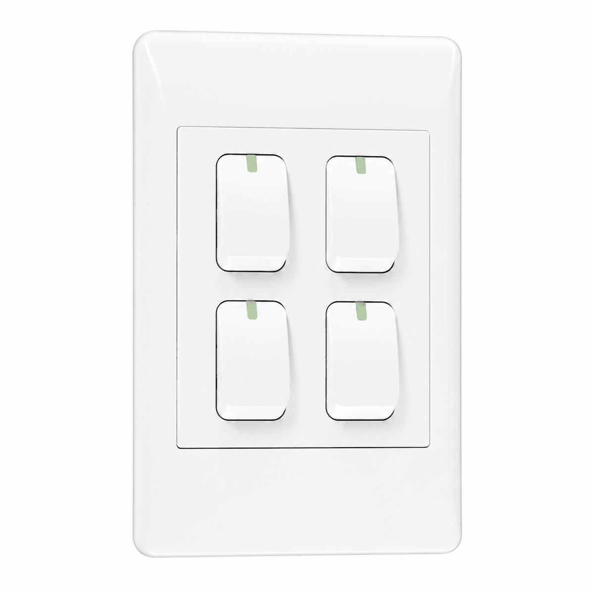 EPL white four-lever two-way switch on white background
