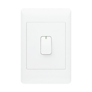 EPL white single-lever two-way switch on transparent background
