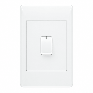 EPL white single-lever two-way switch on white background
