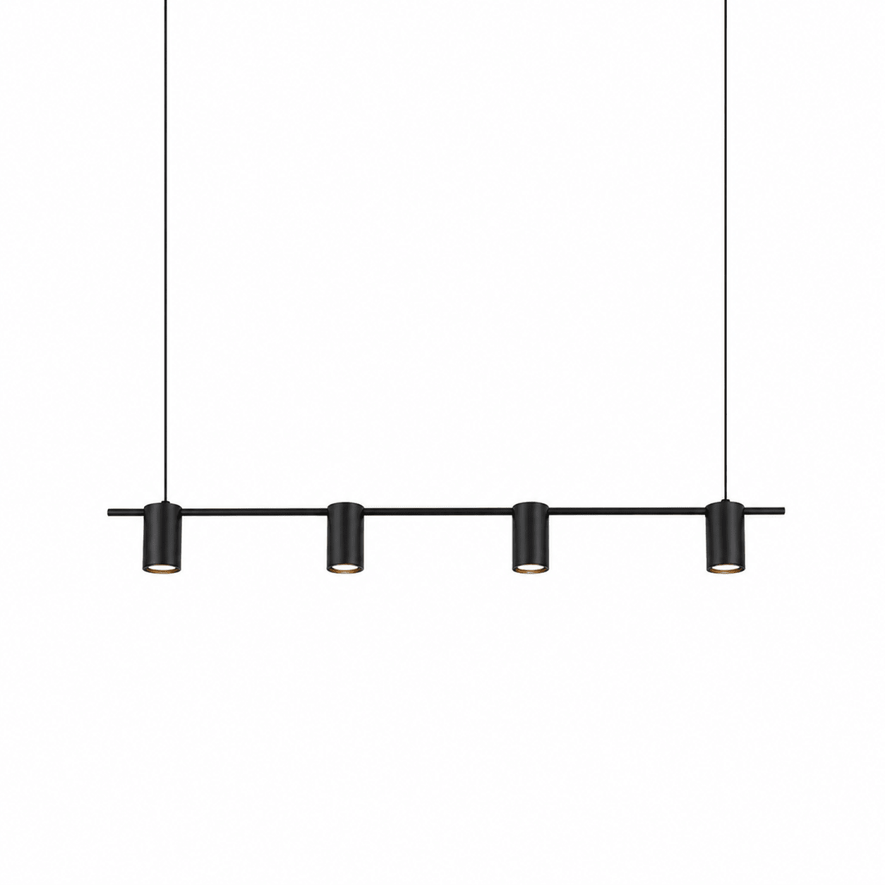 Occhio 4 Light Linear Pendant - Black