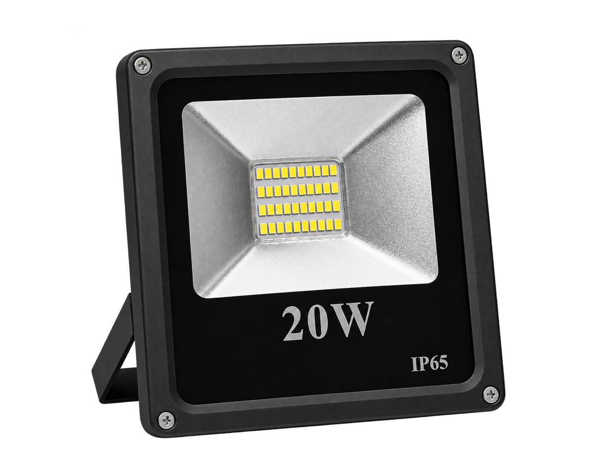 20W IP65 LED floodlight with transparent background