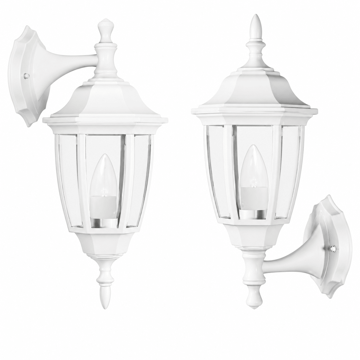 White Outdoor Convertible Lantern IP44