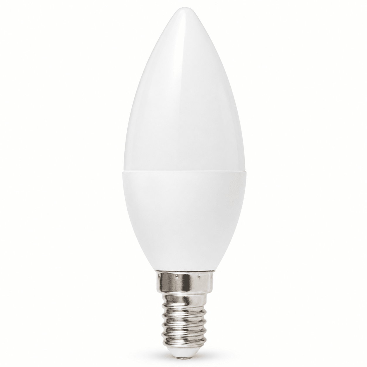 LED Candle Bulb Emma with a frosted cover and E14 base, showcasing its elegant candle shape.