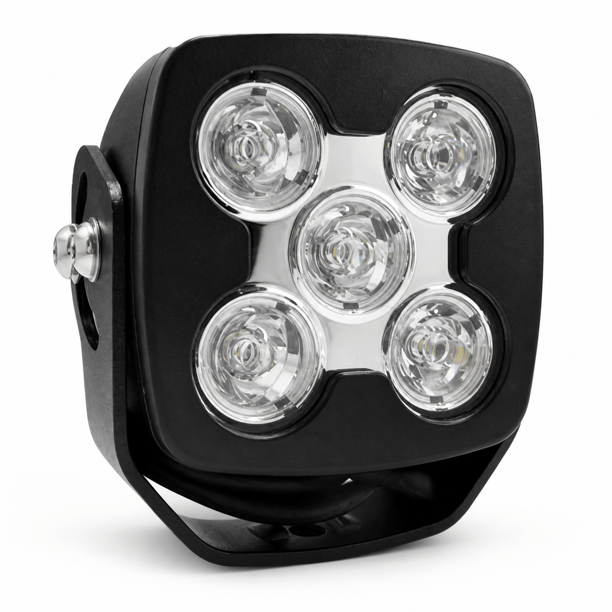 50W LED work light featuring five bright lenses in a rugged black housing, designed for outdoor task lighting.