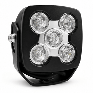 50W LED work light featuring five bright lenses in a rugged black housing, designed for outdoor task lighting.