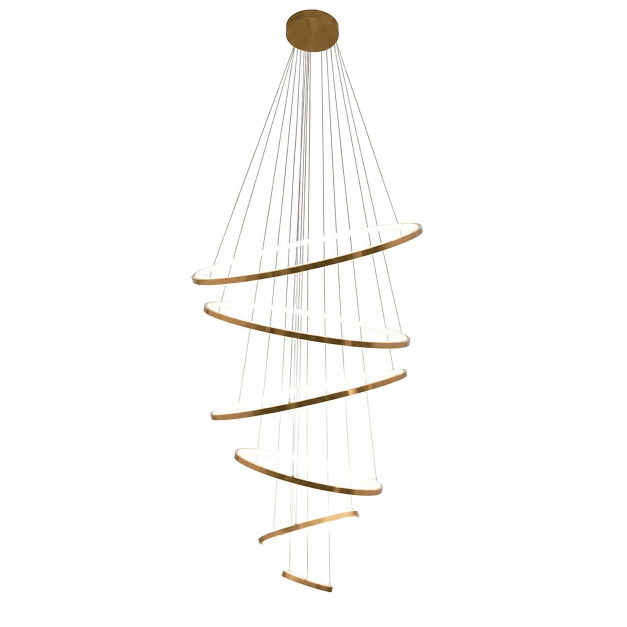 Gold Mega Ribbon LED Pendant Light (Dimmable)