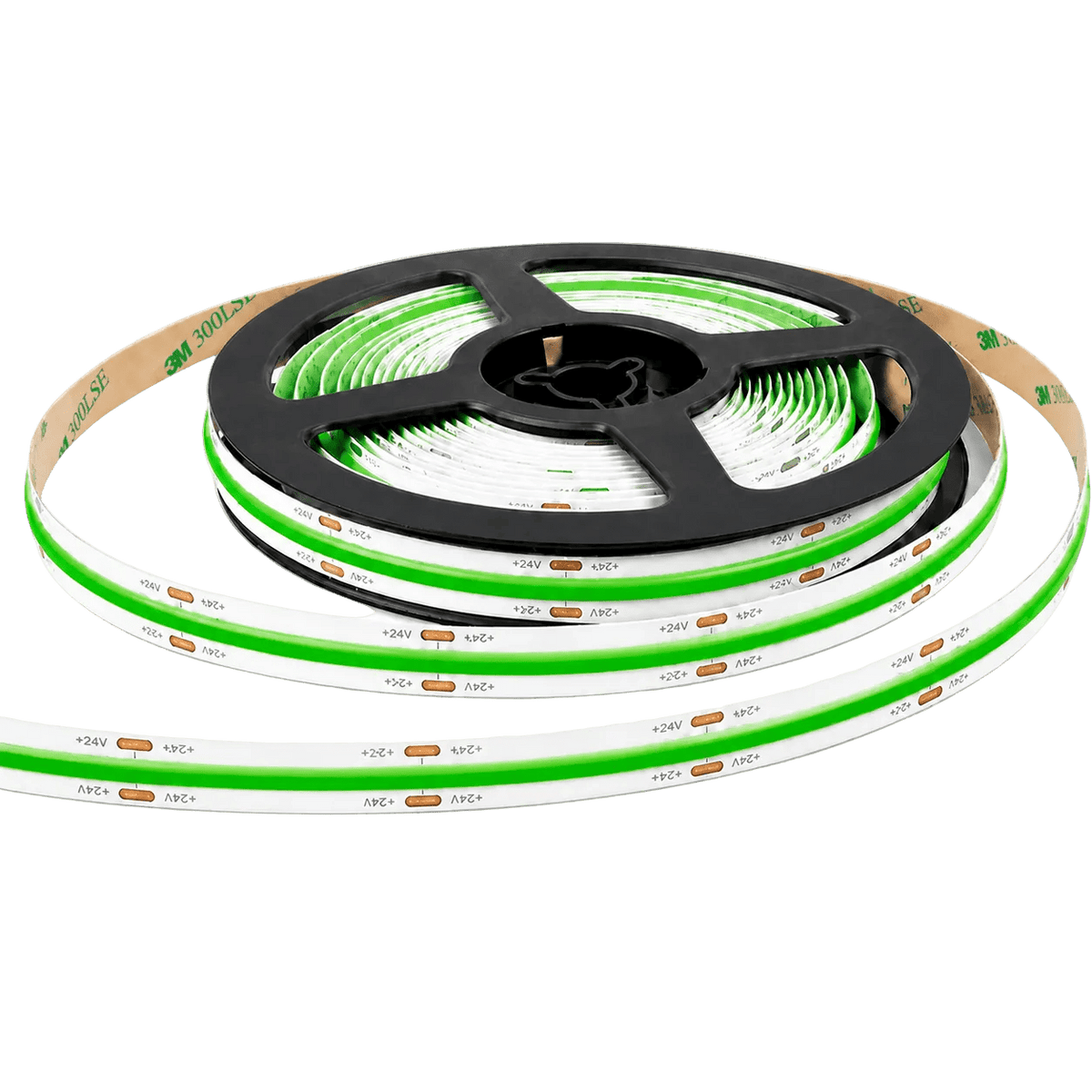 IP20 Seamless 24V COB LED Strip Light – Green