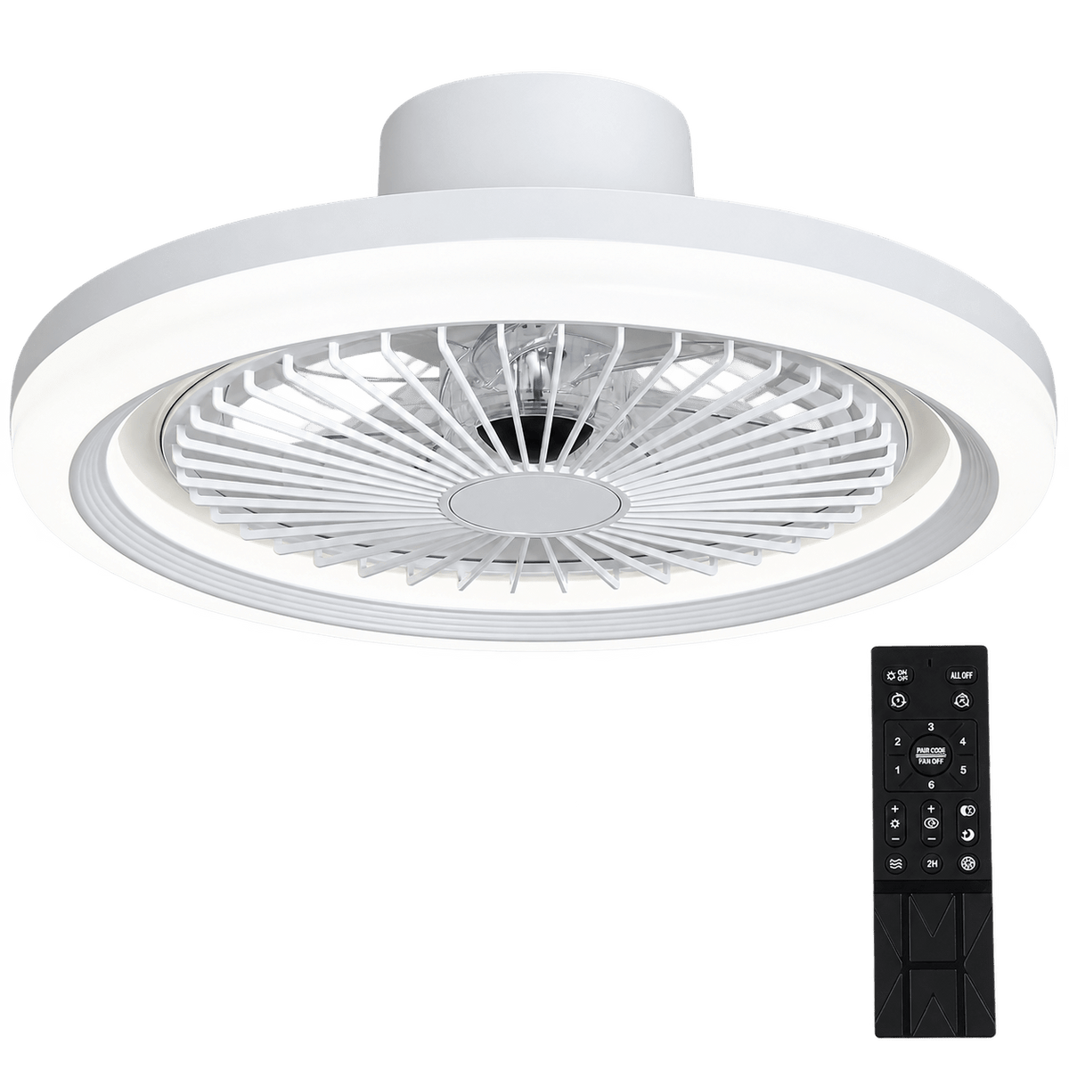 Casey Flush Mount LED Ceiling Fan