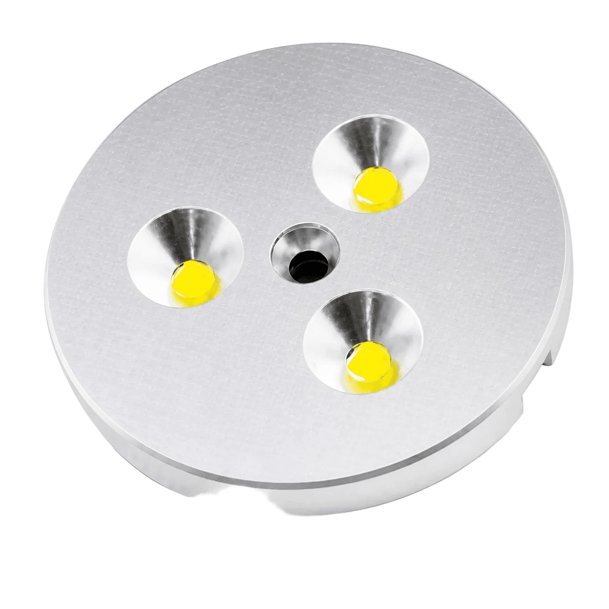 LED Cabinet Light - 3 LED Puck Light - Yellow