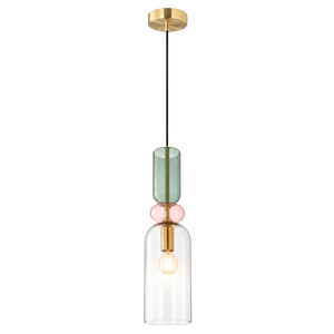 Rainbow Grey Shadow Glass Pendant Light