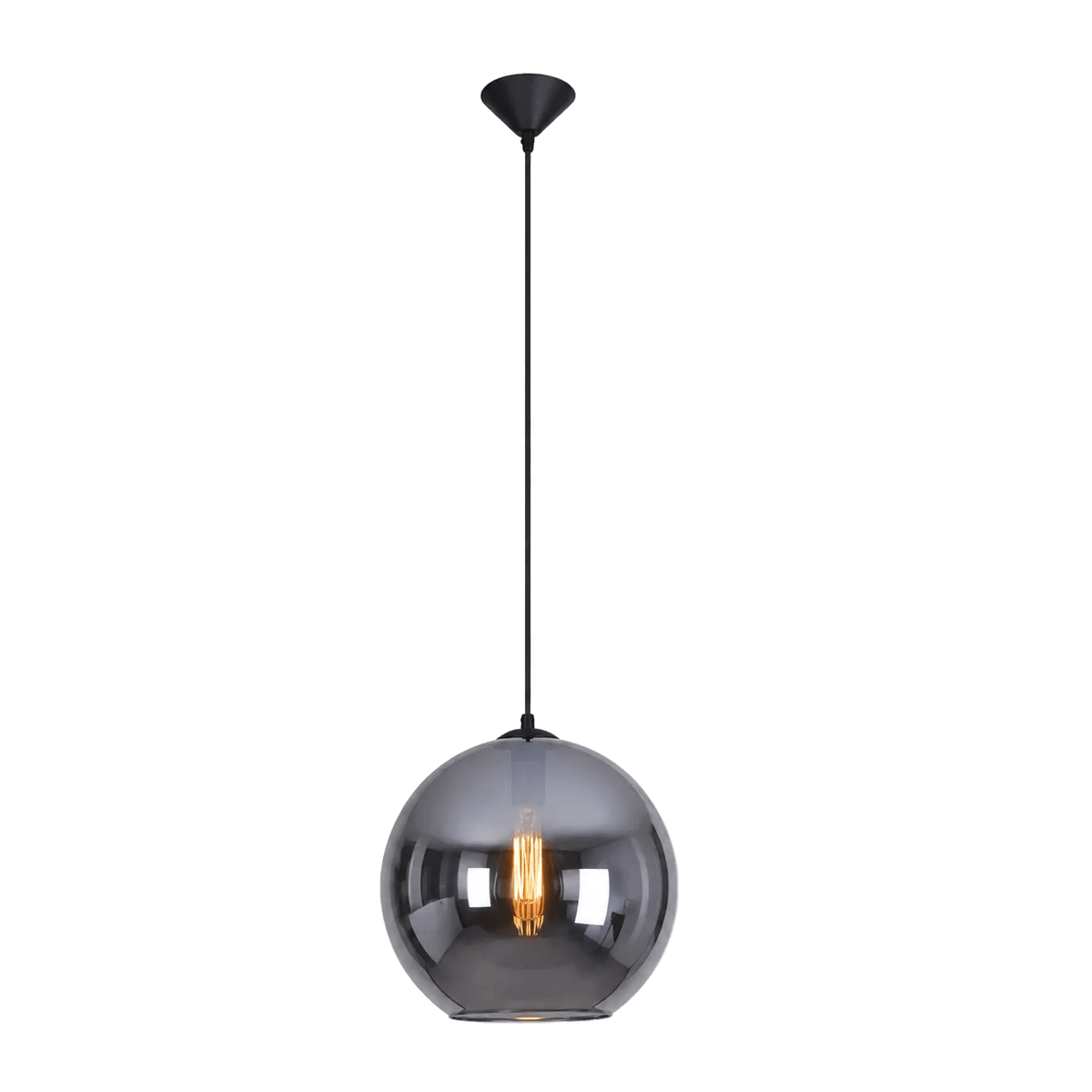 Atlas Large Smoke Pendant Light
