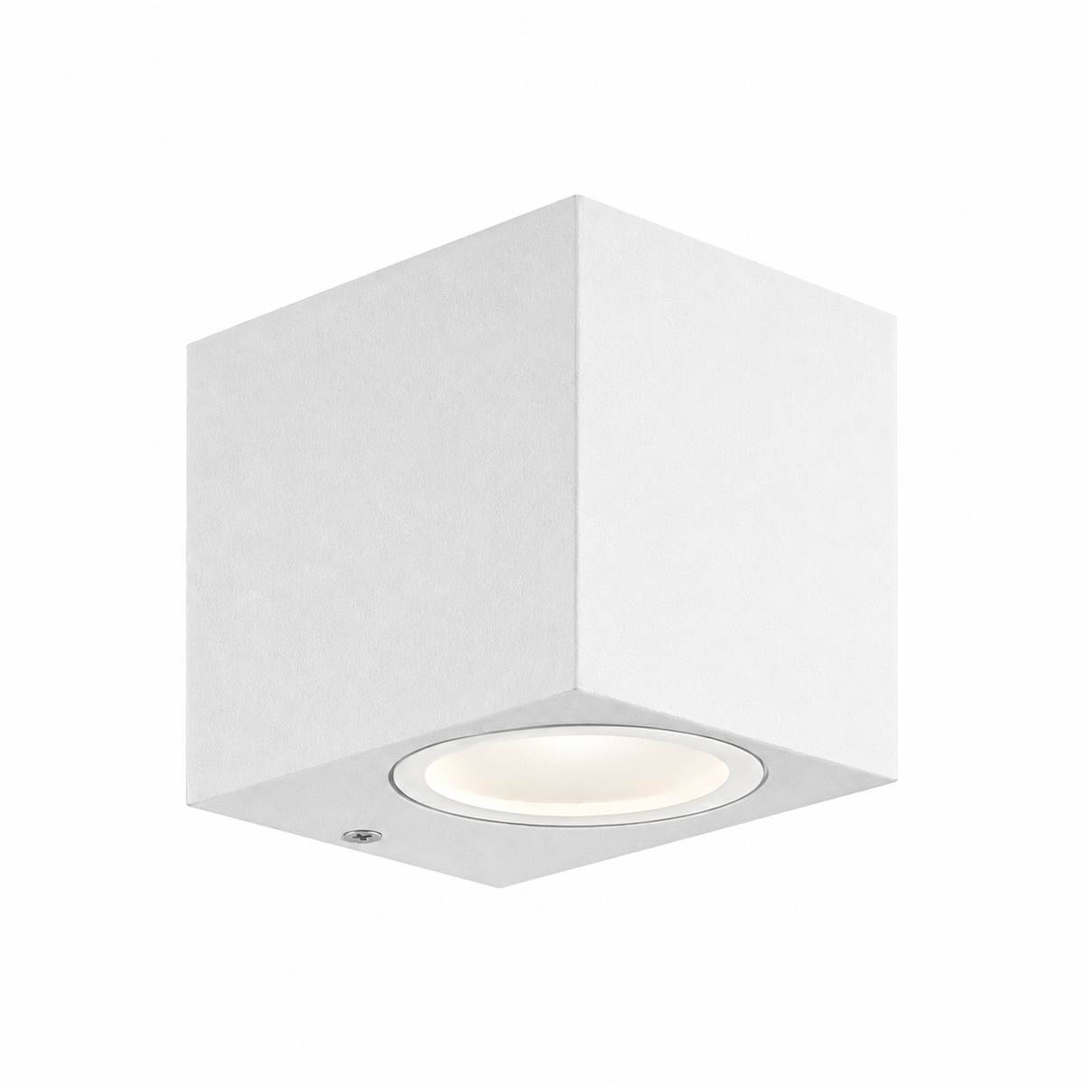 White Block 1-Light Wall Light