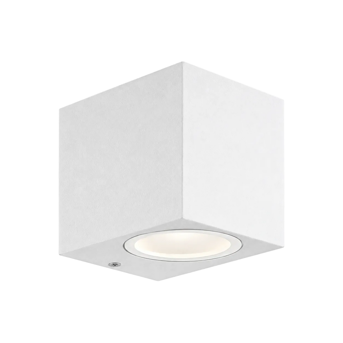 White Block 1-Light Wall Light