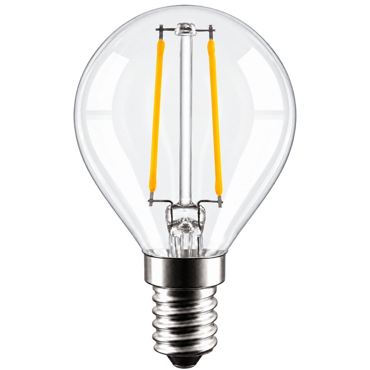2W G45/golf ball Filament LED Bulb – E14, 4000K Cool White