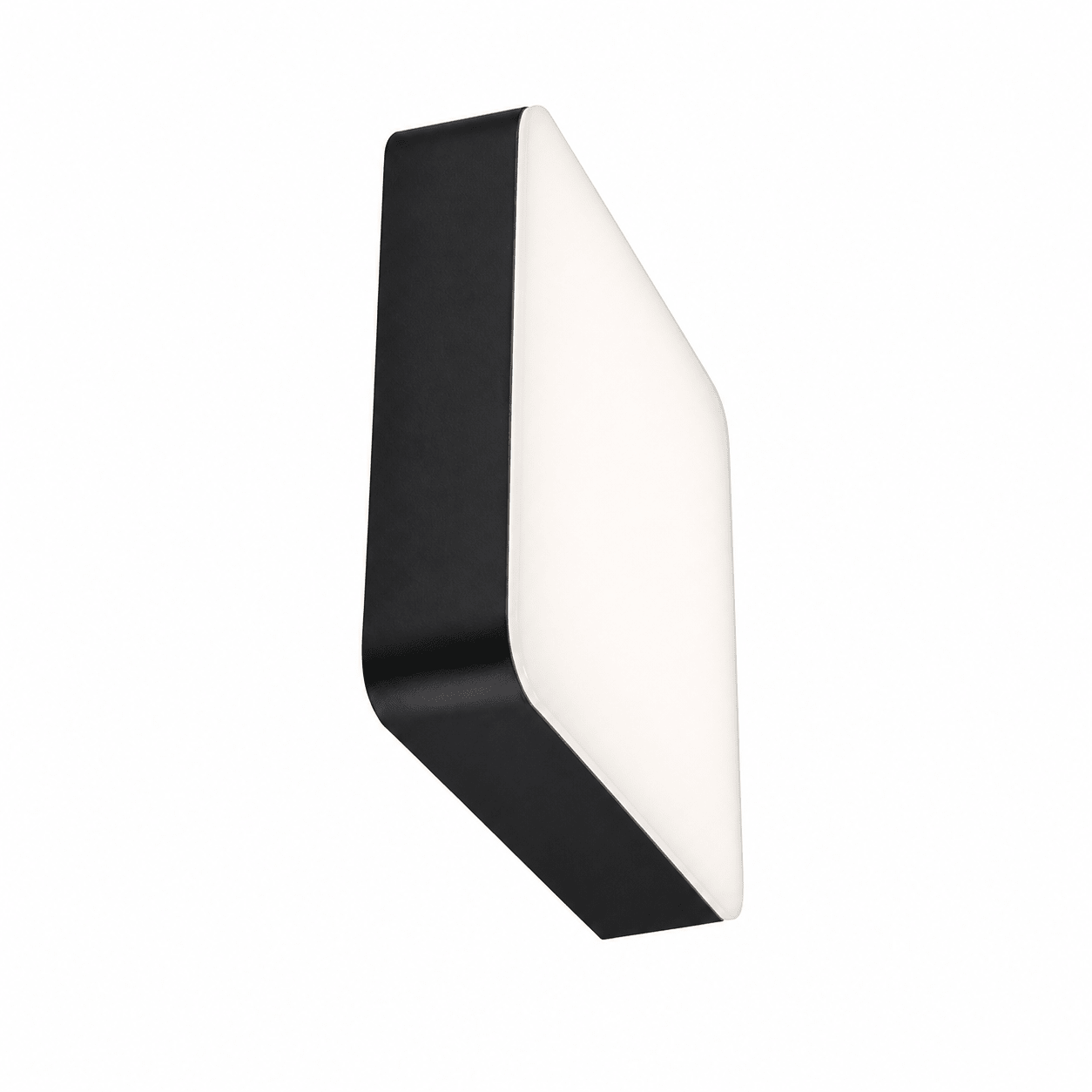 Modena CCT Outdoor LED Wall Light with a sleek black frame and white diffuser, showcasing a modern design.